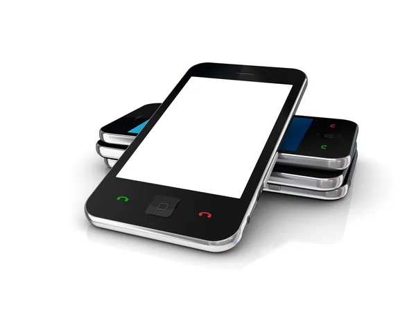 Modern mozgatható telefon-val touchscreen. — Stock Fotó