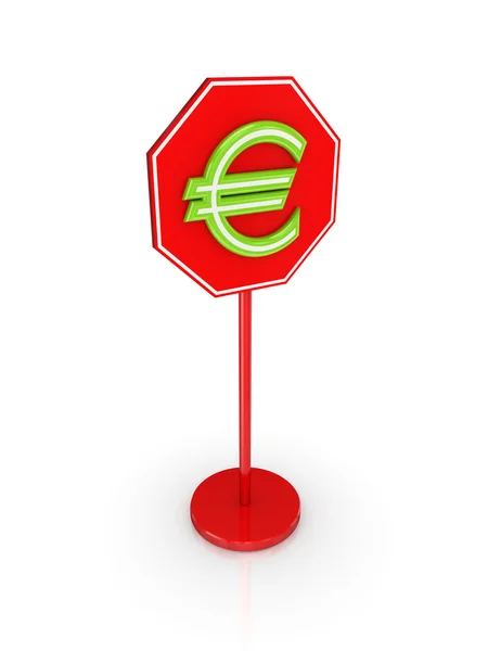 Stylized euro sign. — Stock Photo, Image
