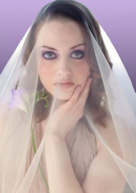 Young bride clipart