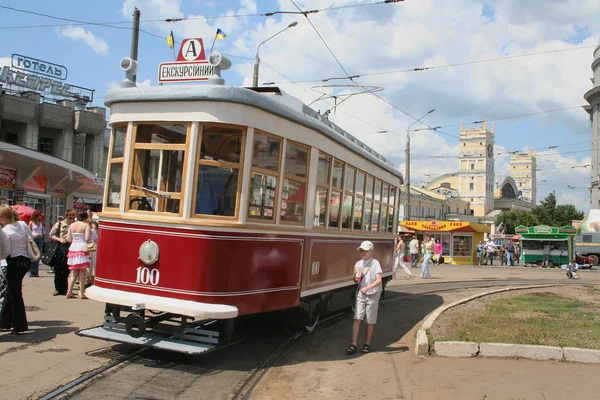 Oude tram — Stockfoto