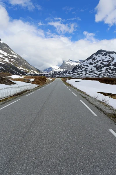 Norský dálnice — Stock fotografie