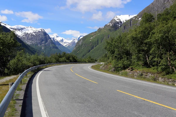 Norweski autostrady — Zdjęcie stockowe