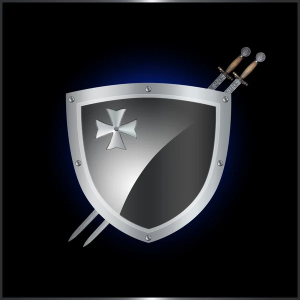 Shield and swords. — Stock Photo, Image