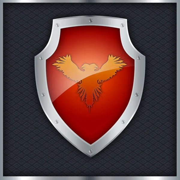 Red shield. — Stock Photo, Image