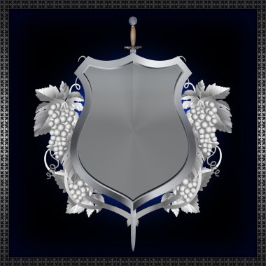 Heraldic shield. clipart