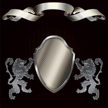 Heraldic shield. clipart