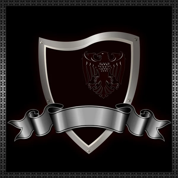 Ornate heraldic shield. — Stock Photo, Image