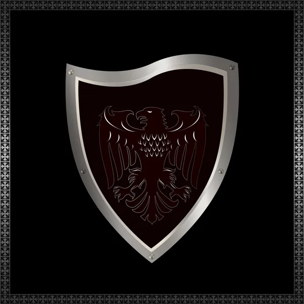 Ornate heraldic shield. — Stock Photo, Image