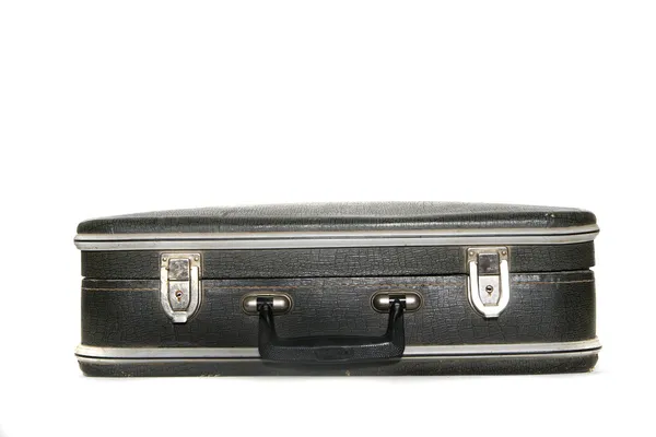 Vintage bőrönd, mint egy fehér háttér — Stock Fotó