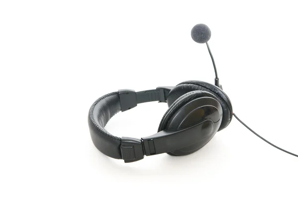 siyah beyaz bir arka plan üzerinde izole kulaklık