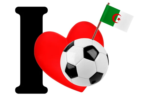 I love soccer ball — Stock Photo, Image