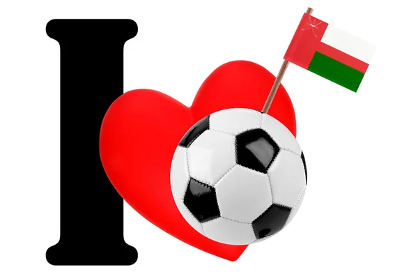 I love soccer ball — Stock Photo, Image