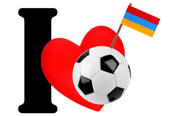 I love soccer ball Royalty Free Stock Images