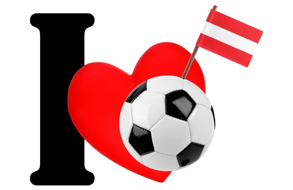 I love soccer ball Stock Picture
