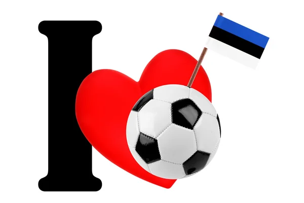 I love soccer ball Royalty Free Stock Images