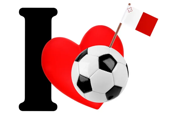 I love soccer ball Stock Picture