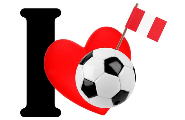I love soccer ball Stock Image