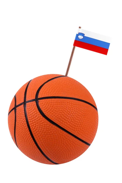 Siatkówka, piłka z Flaga narodowa — Zdjęcie stockowe