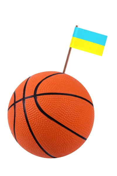 Волейбол з національним прапором — стокове фото