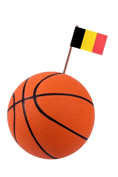 Voleibol con bandera nacional —  Fotos de Stock
