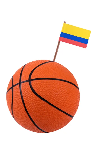 Волейбол з національним прапором — стокове фото