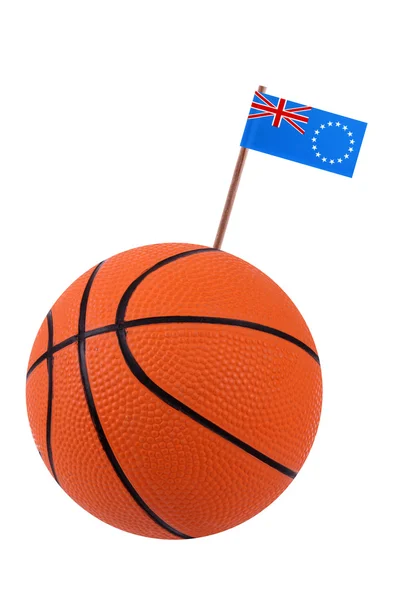 Volley-ball with a national flag — Stock Photo, Image