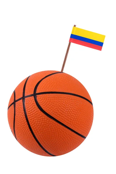 Volleyball mit Nationalflagge — Stockfoto