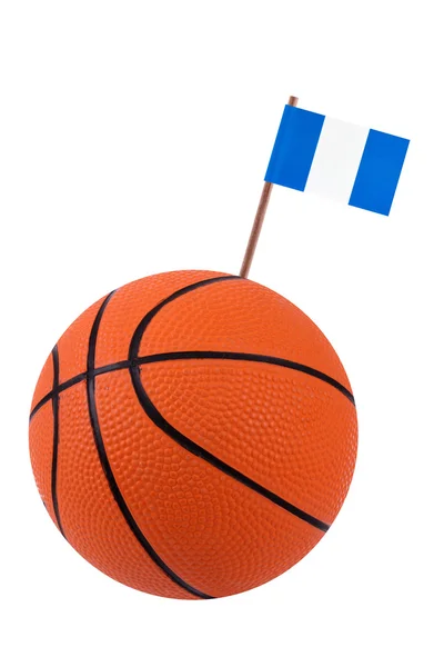 Volley-ball with a national flag — Stock Photo, Image