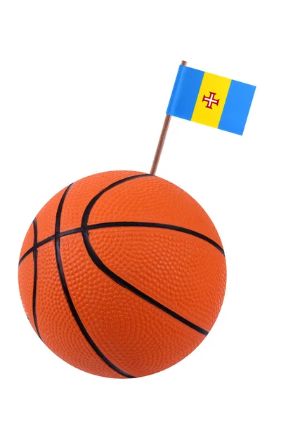 Volley-ball met een nationale vlag — Stockfoto