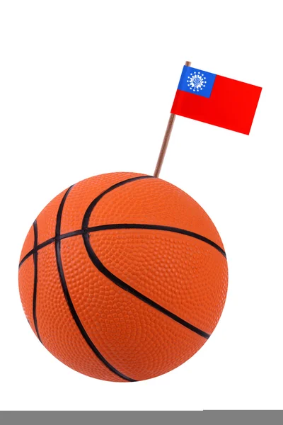 Voleybolu top ulusal bayrakla işaretle — Stok fotoğraf