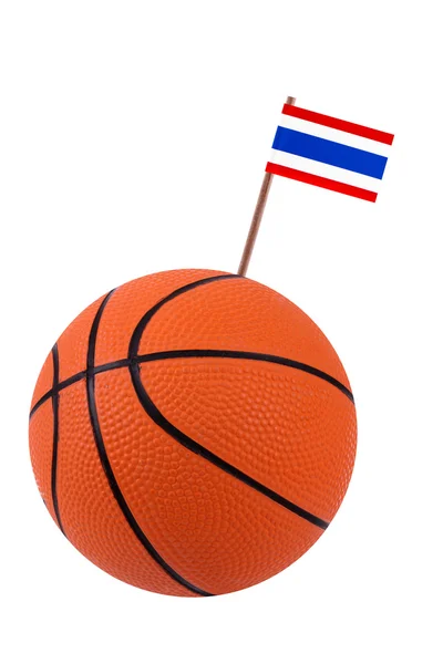 Voleibol con bandera nacional — Foto de Stock
