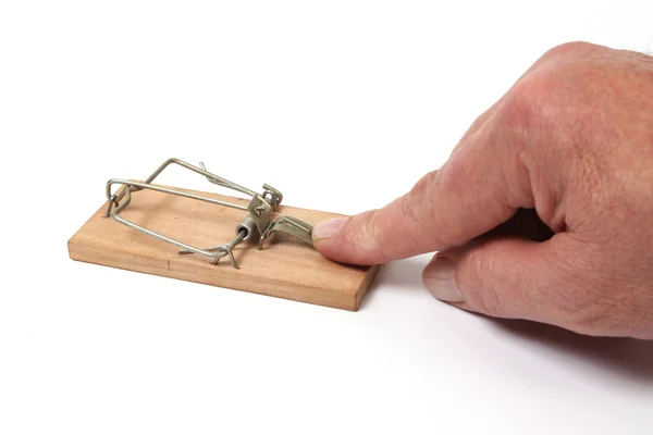 stock image Threatening Mousetrap