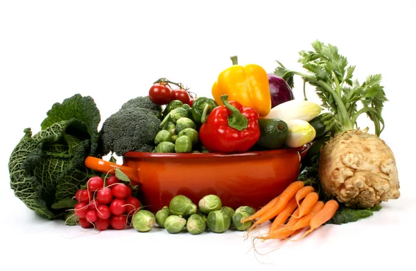 Gyümölcs és zöldség Stock Fotó