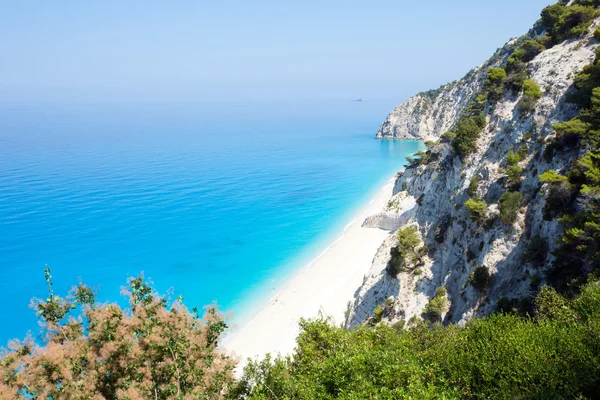White Egremni beach (Lefkada, Greece) — Stock Photo, Image