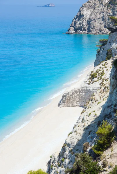 Spiaggia bianca di Egremni (Lefkada, Grecia ) — Foto Stock