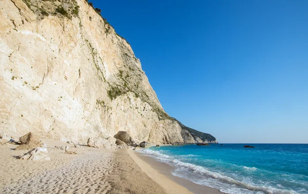Spiaggia bianca di Porto Katsiki (Lefkada, Grecia ) — Foto Stock