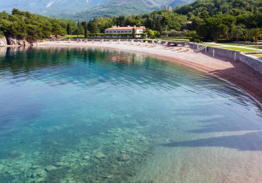 pembe kumlu milocher beach (Karadağ, sveti stefan)