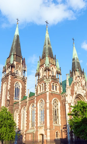 Церква у місті Львів (Україна) — стокове фото