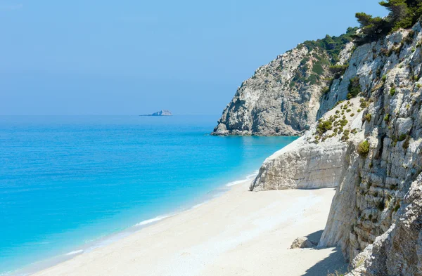 白い egremni ビーチ （ギリシャ、レフカダ島) — ストック写真