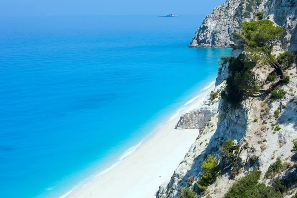 Witte egremni strand (lefkada, Griekenland) — Stockfoto