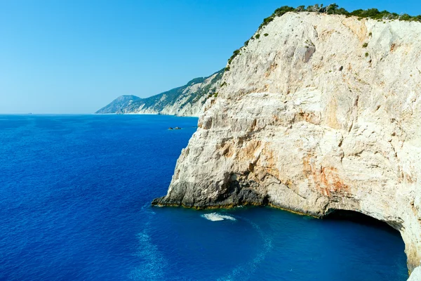 Verão vista litoral (Lefkada, Grécia ). — Fotografia de Stock