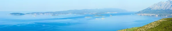 Sabah yaz Korcula Adası Panoraması (Hırvatistan) — Stok fotoğraf