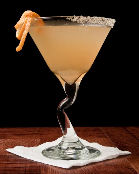 Martini på sort - Stock-foto