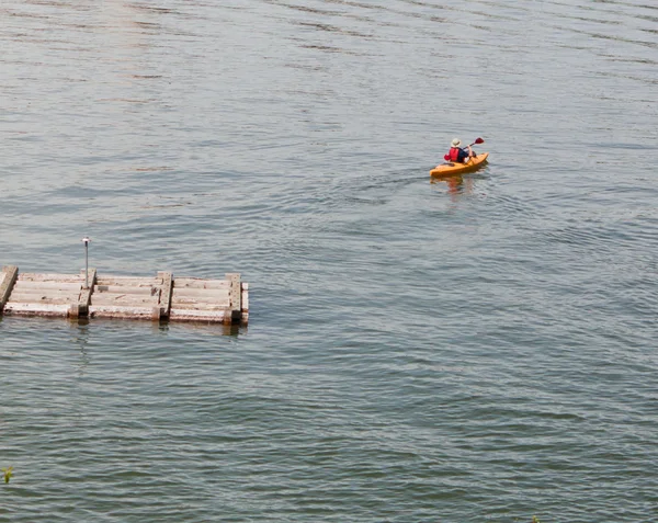 Man in kayak — Stock Photo, Image
