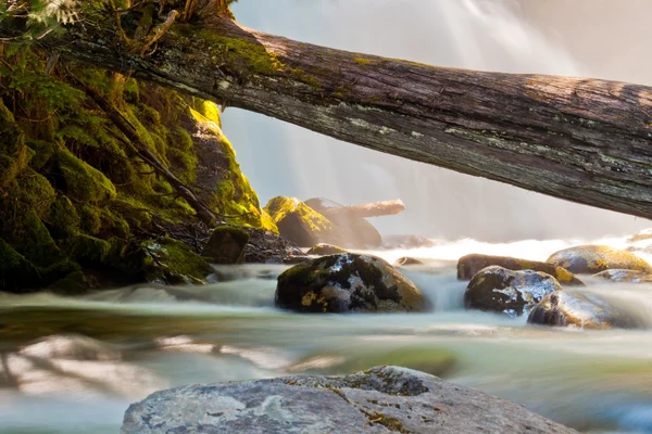 雪クリーク滝 — ストック写真