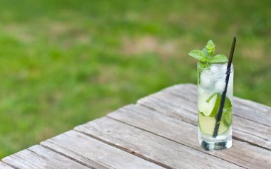 Mojito bir piknik masa üzerinde