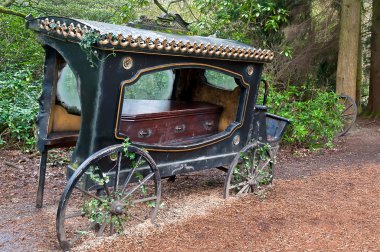 Old hearse . clipart