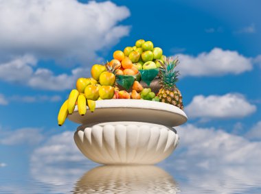 Vase of plenty . clipart