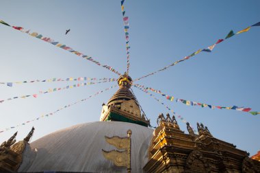 swayambhunath pagoda, Katmandu, nepal ünlü Budist tapınağı olduğunu. Tapınak da 