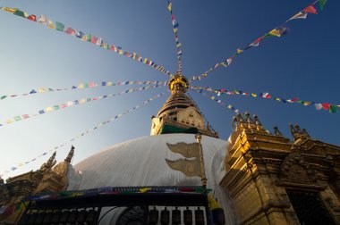 swayambhunath pagoda, Katmandu, nepal ünlü Budist tapınağı olduğunu. Tapınak da 